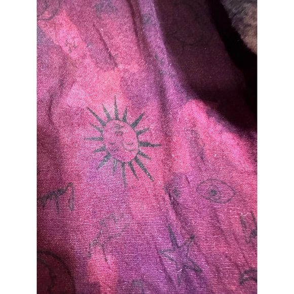 Johnny Was Calme Printed Fleece Jacket- Floral Sherpa Jacket NWT Purple - Picture 8 of 15